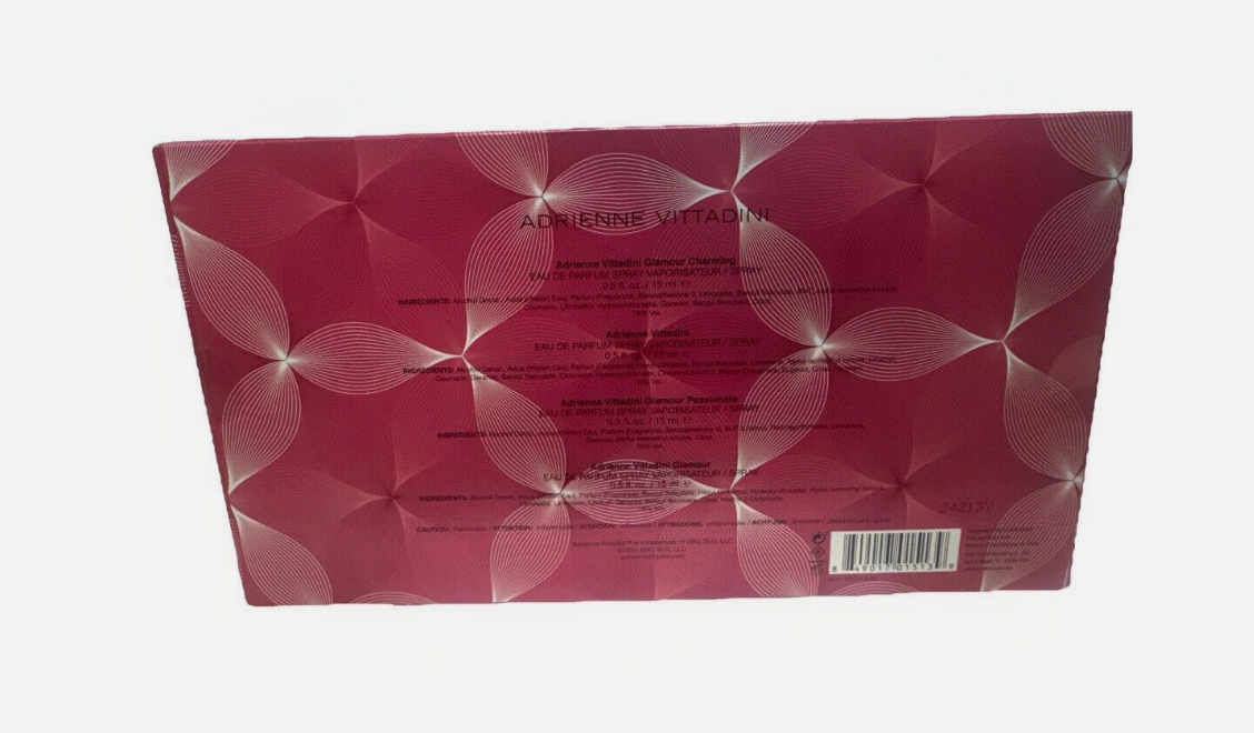 Adrien Vittadine Glamour By AV For Women Set EDP 4 0.5 Fl Oz Womens Gift Set