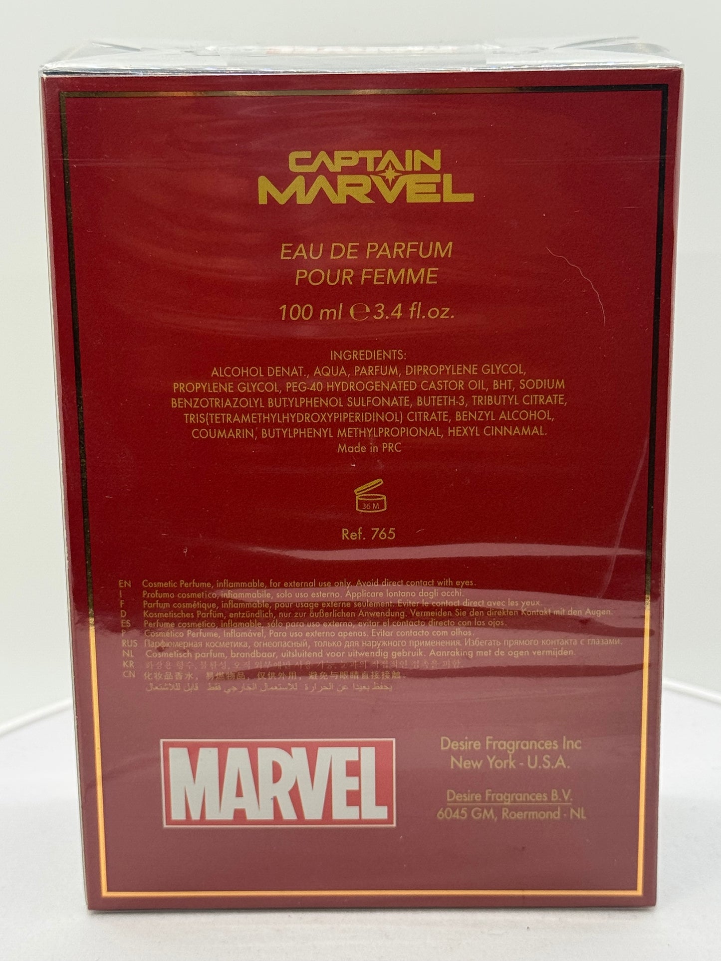 Captain Marvel Eau De Parfum 3.4 Oz Marvel Women's Perfume