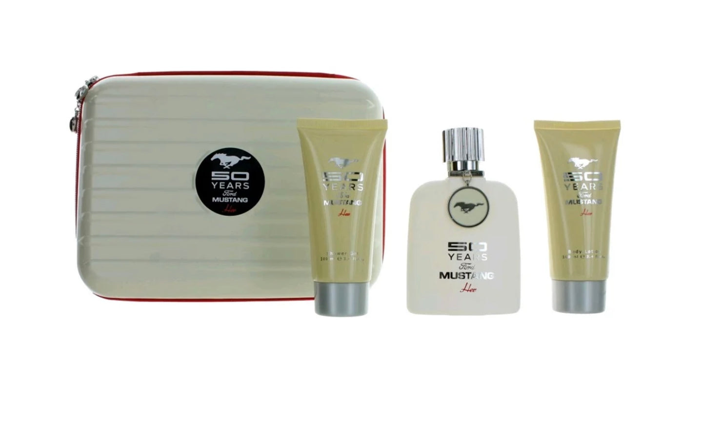 50 Years Ford Mustang Her By Ford Mustang For Women Set: EDP 3.4 +SG 3.4+ BL 3.4