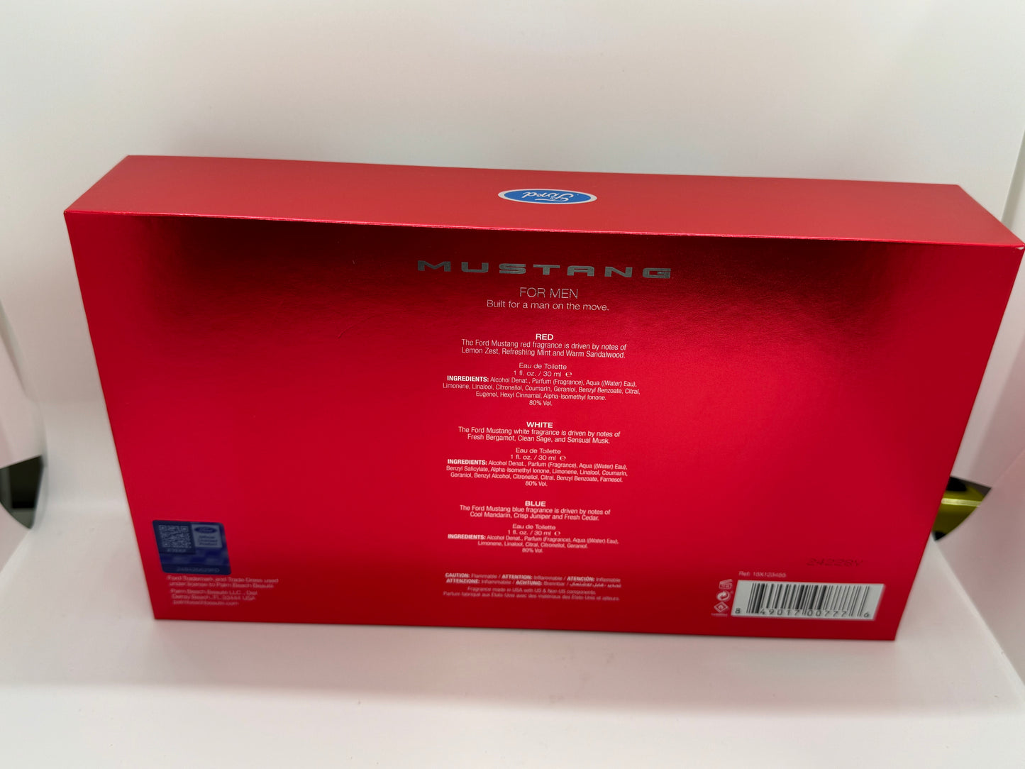 Mustang Gift Set EDT Red + White + Blue