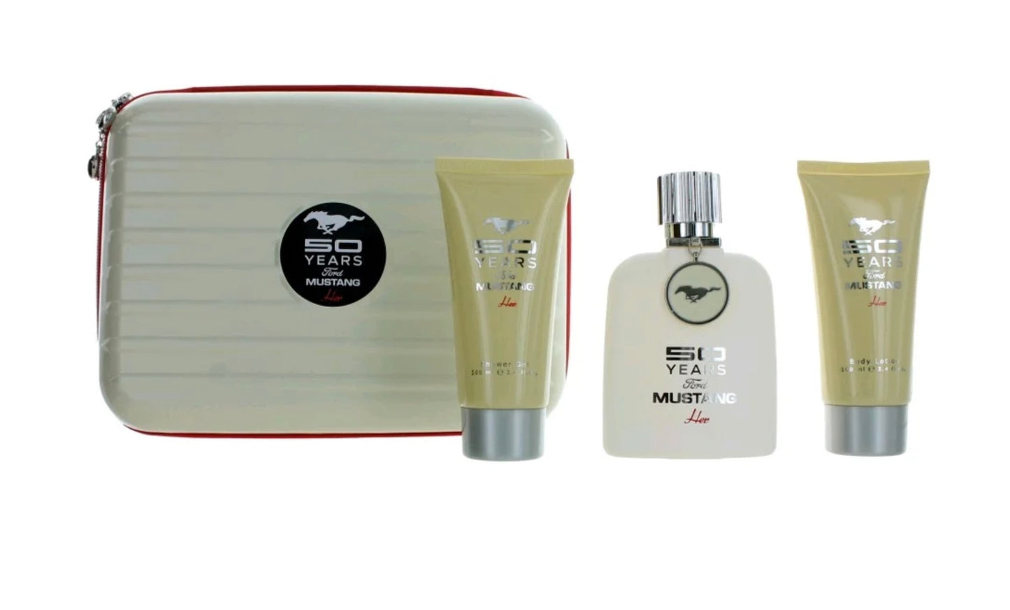 50 Years Ford Mustang Her By Ford Mustang For Women Set: EDP 3.4 +SG 3.4+ BL 3.4
