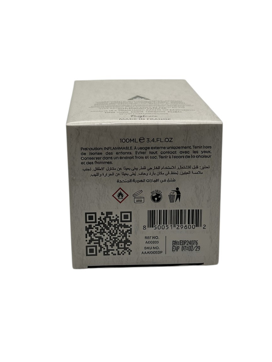 Paradime Enterprise LLC Atralia Amazonas Avalanche 100ml Eau de Parfum box back view with product details and barcode