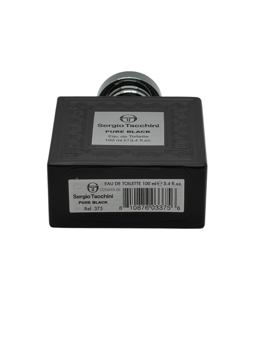 Paradime Enterprise LLC Sergio Tacchini Pure Black eau de toilette 100ml bottle with black glass and silver cap