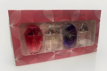 Adrien Vittadine Glamour By AV For Women Set EDP 4 0.5 Fl Oz Womens Gift Set