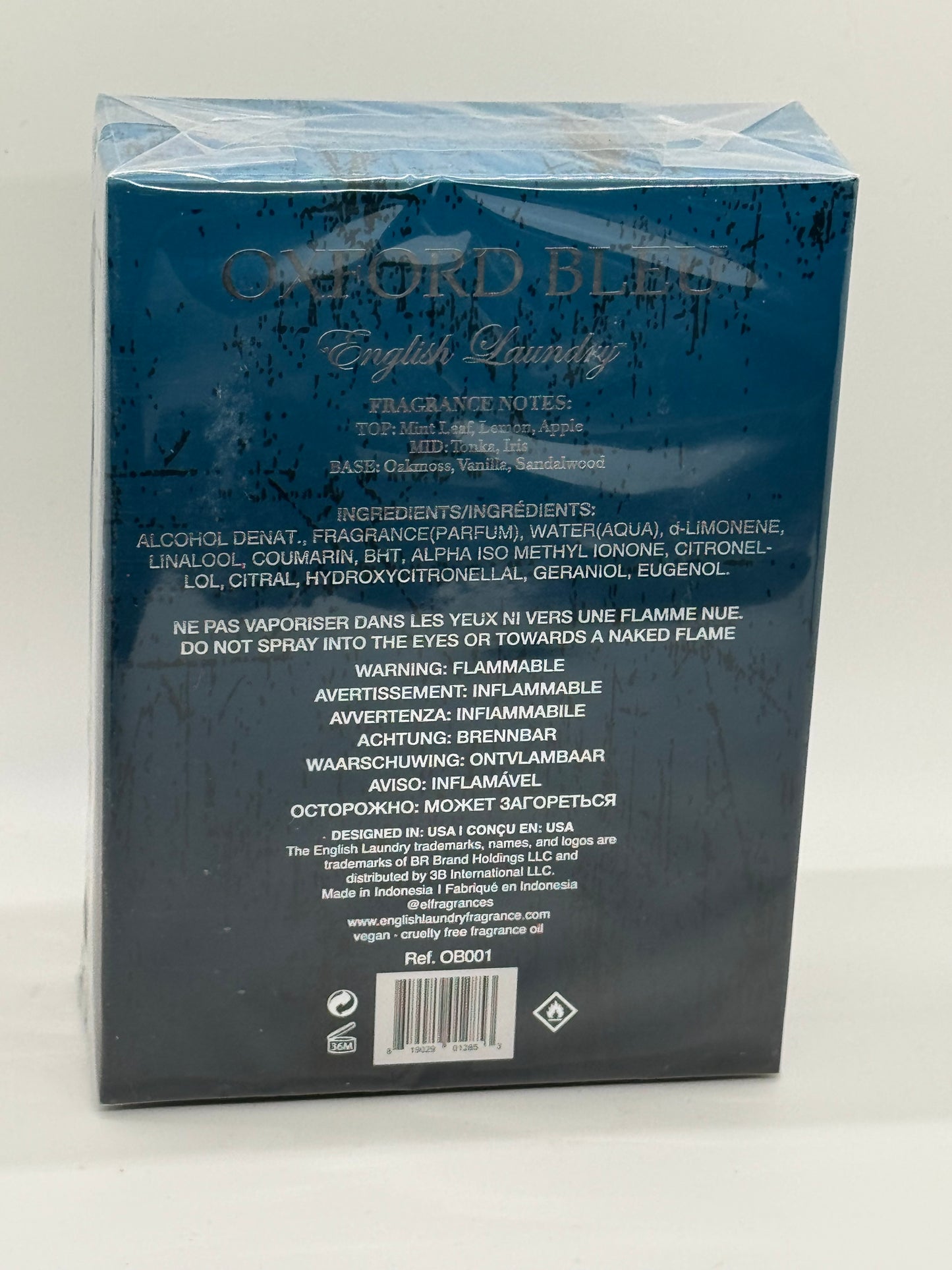 English Laundry Oxford Bleu Eau de Parfum, 3.4 Fl Oz