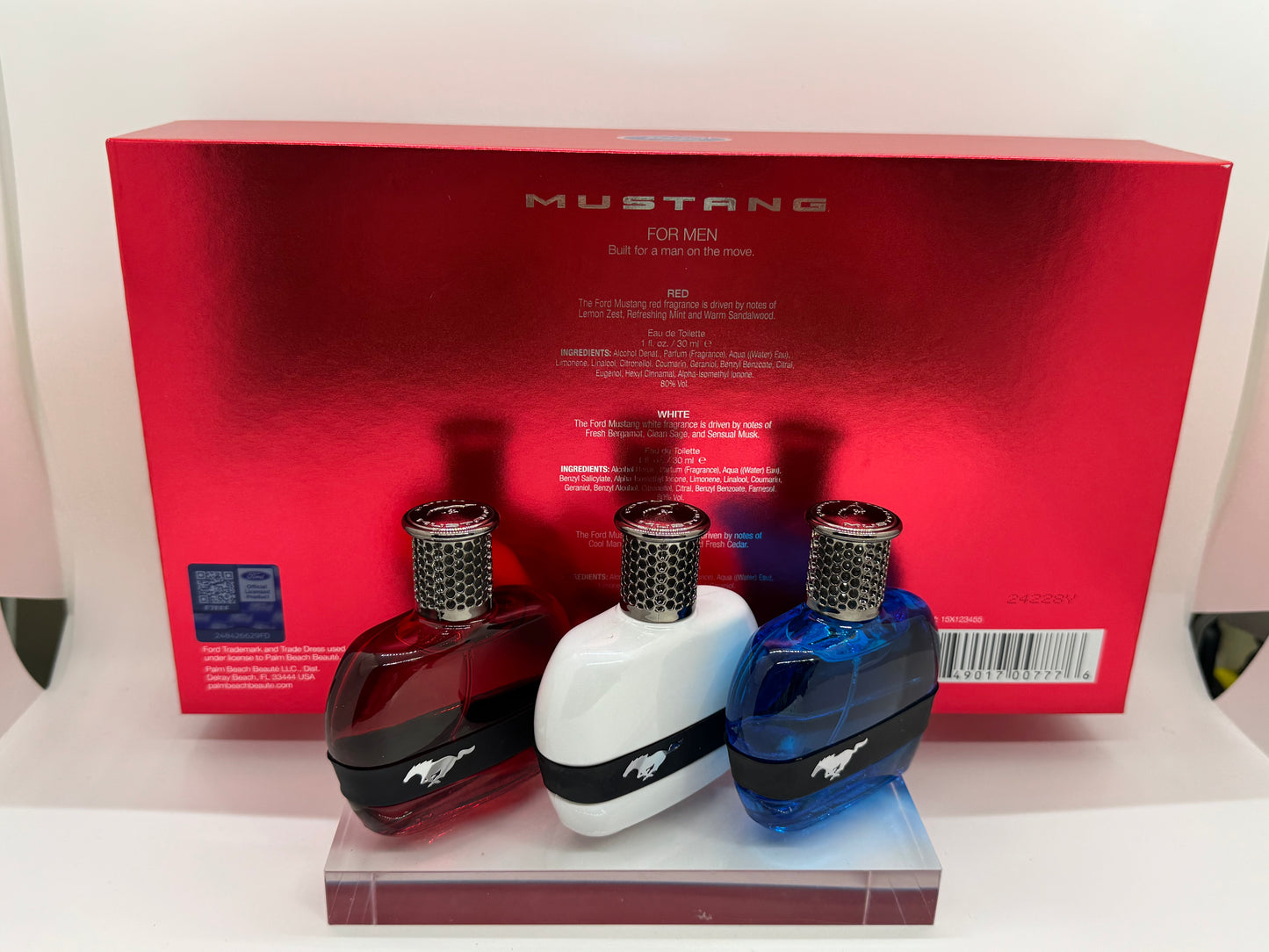 Mustang Gift Set EDT Red + White + Blue