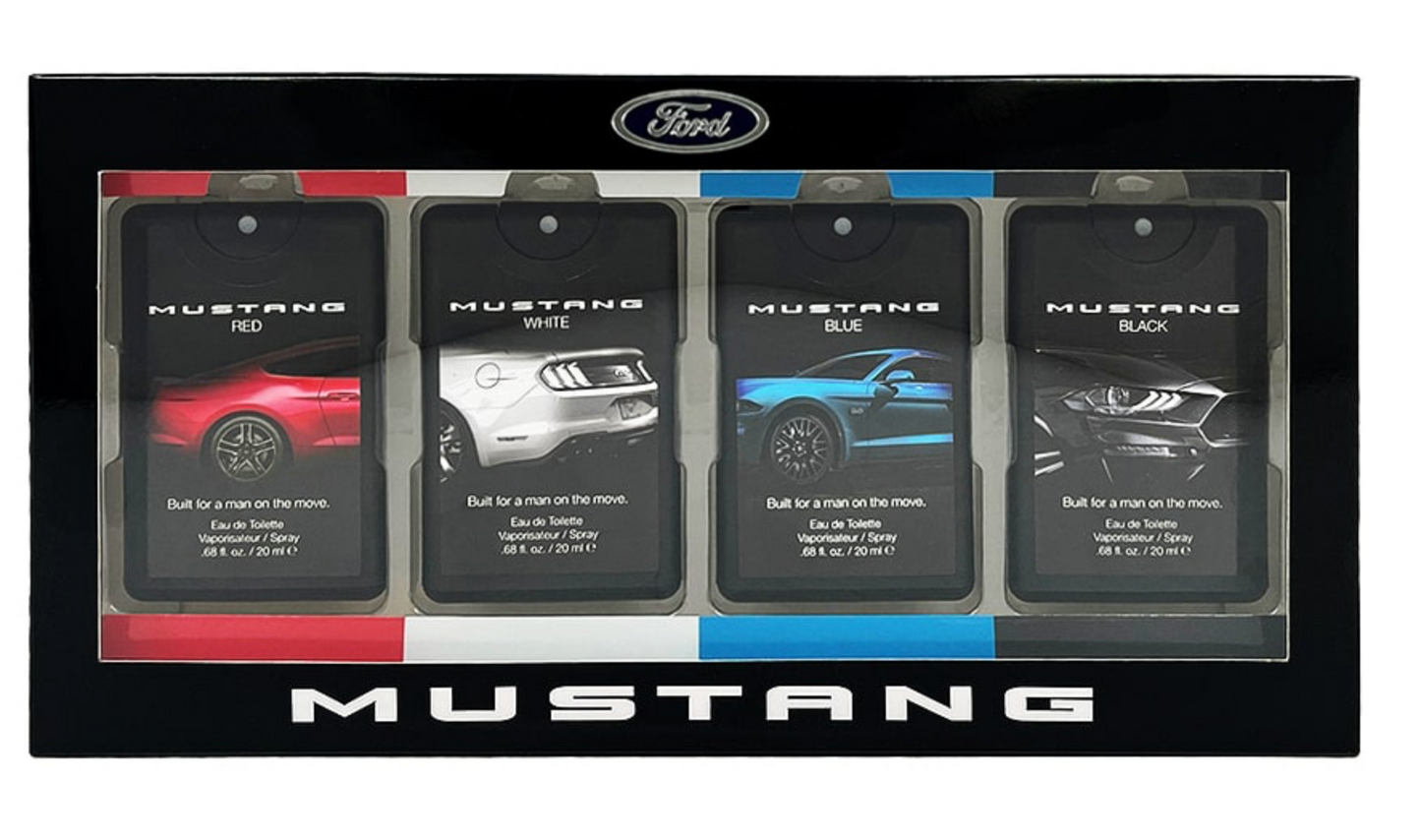 Mustang Gift Set EDT Red + White + Blue + Black