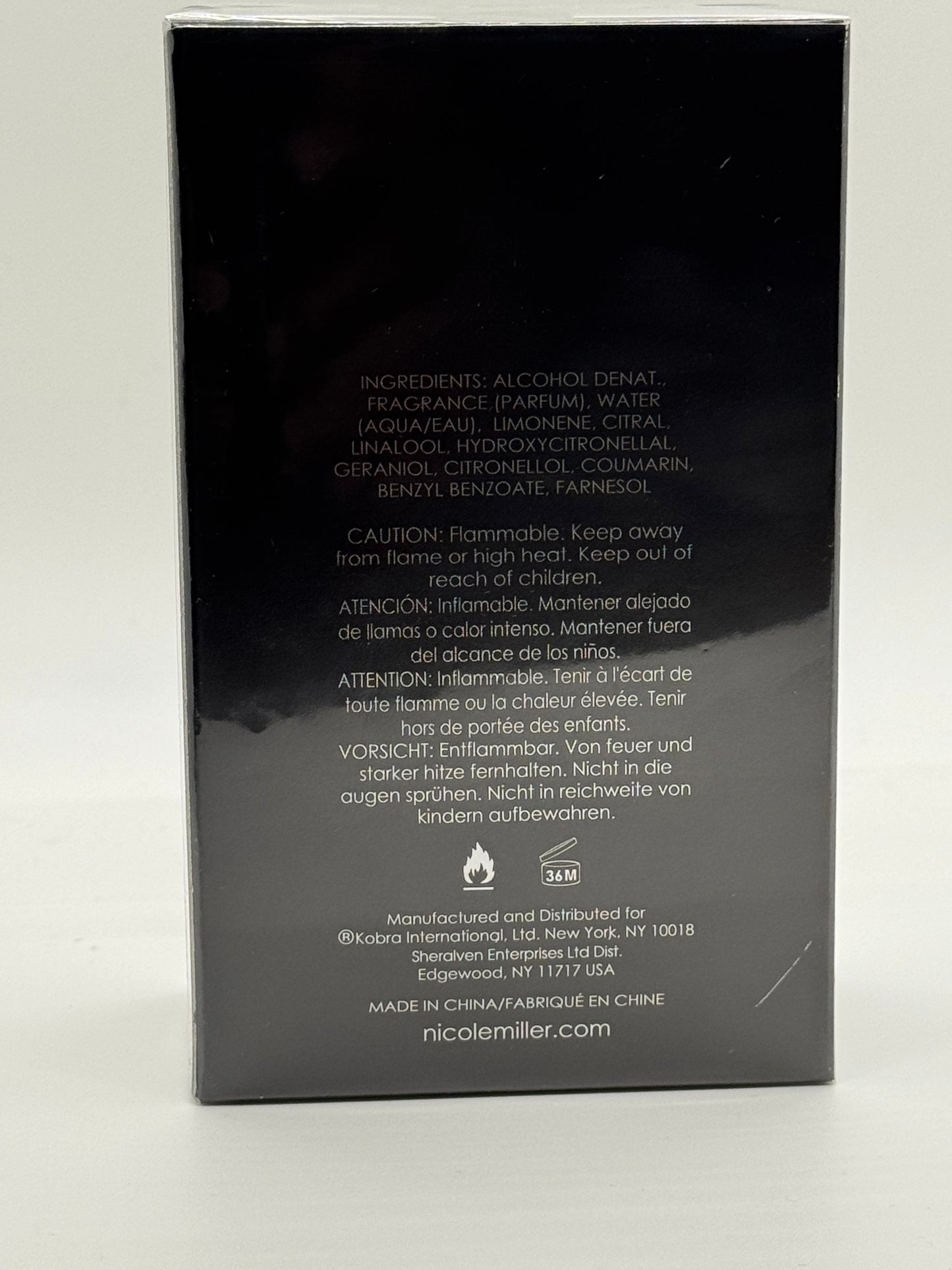 Nicole Miller Black by Nicole Miller, 3.4 oz EDT Spray for Men