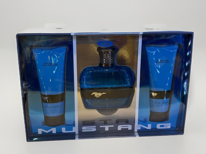 Ford Mustang Blue EDT + Hair and Body Wash + Aftershave Balm Set