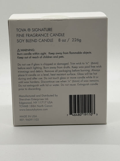 Tova Signature Home Candle by Tova, 8oz Soy Blend Candle - Tova Signature