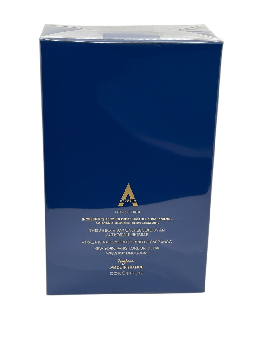 Paradime Enterprise LLC Atralia Equest Trot Eau de Parfum 100ml blue box with gold branding and product details