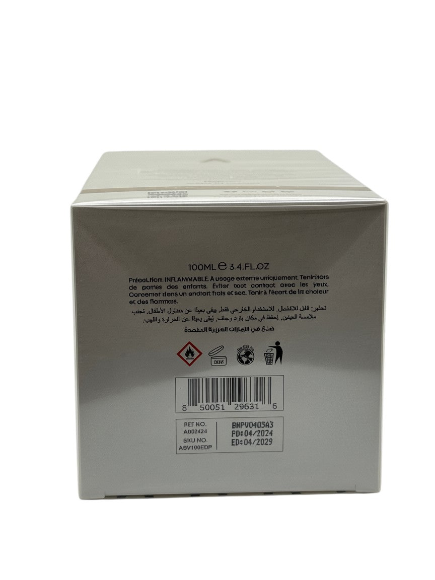 Paradime Enterprise LLC Atralia Sensual Vanilla EDP perfume box back view with product details and barcode