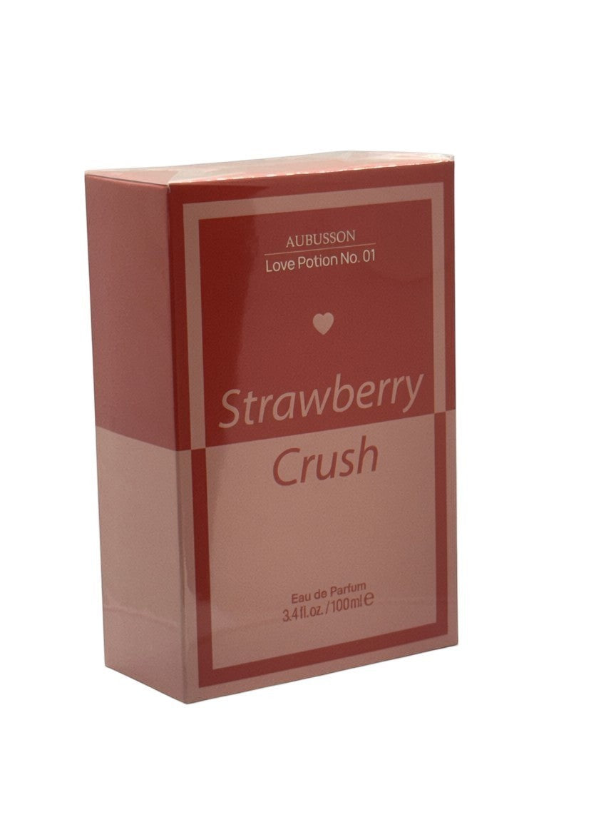 Paradime Enterprise LLC Aubusson Love Potion No.01 Strawberry Crush eau de parfum 3.4 oz box in pink and red
