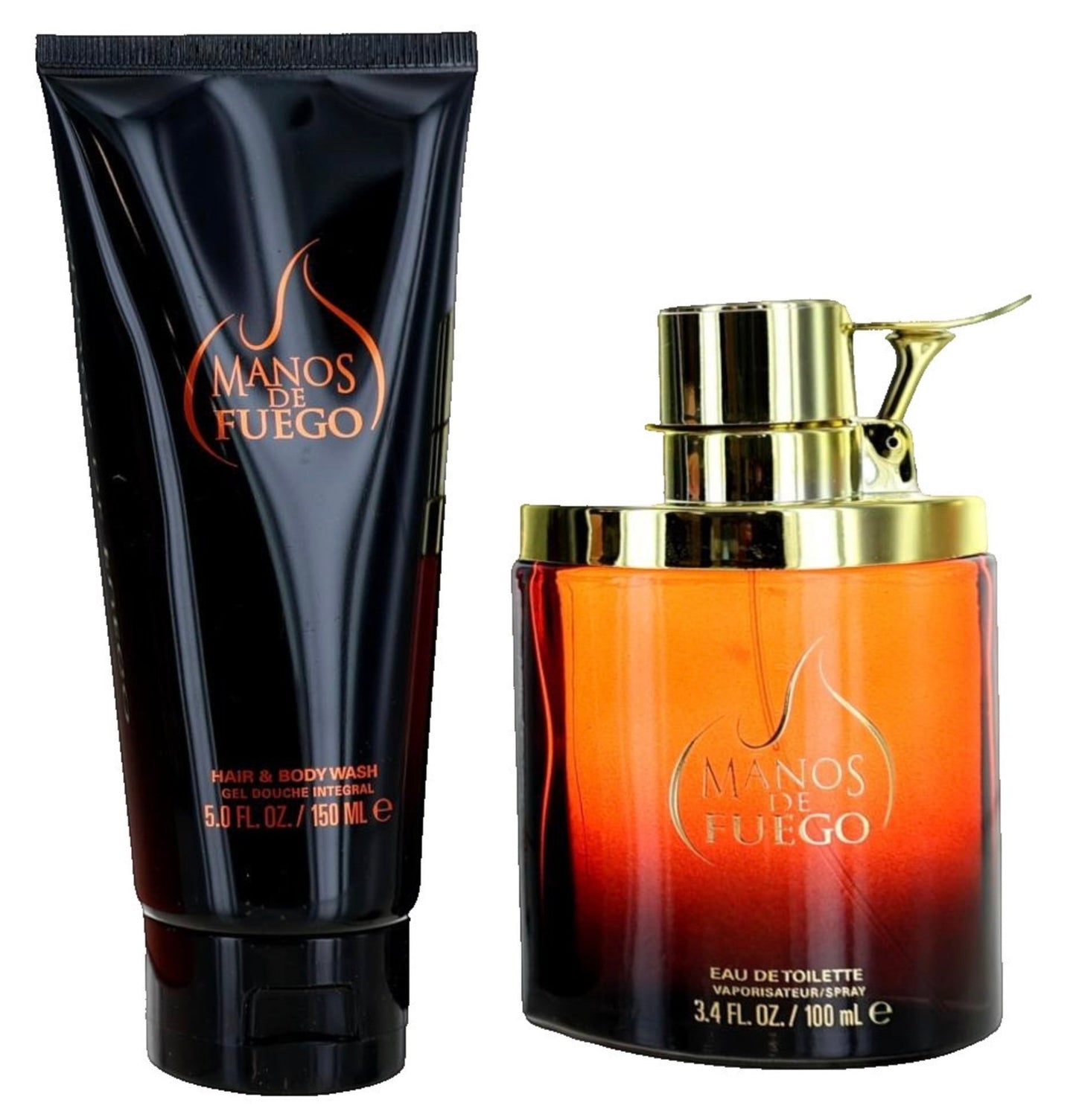 Paradime Enterprise LLC Caliente by Manos De Fuego 2 piece gift set with hair and body wash and eau de toilette spray.