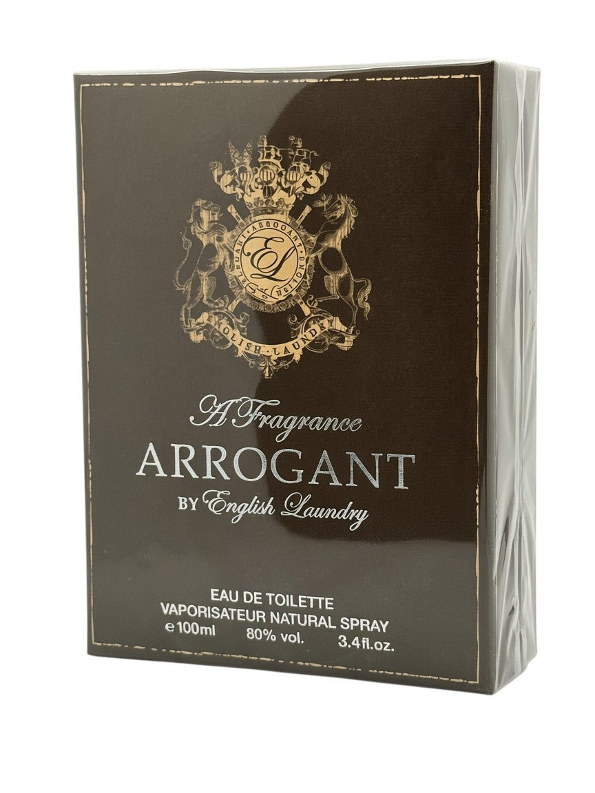 Paradime Enterprise LLC English Laundry Arrogant Eau De Toilette 100ml spray box with gold crest logo