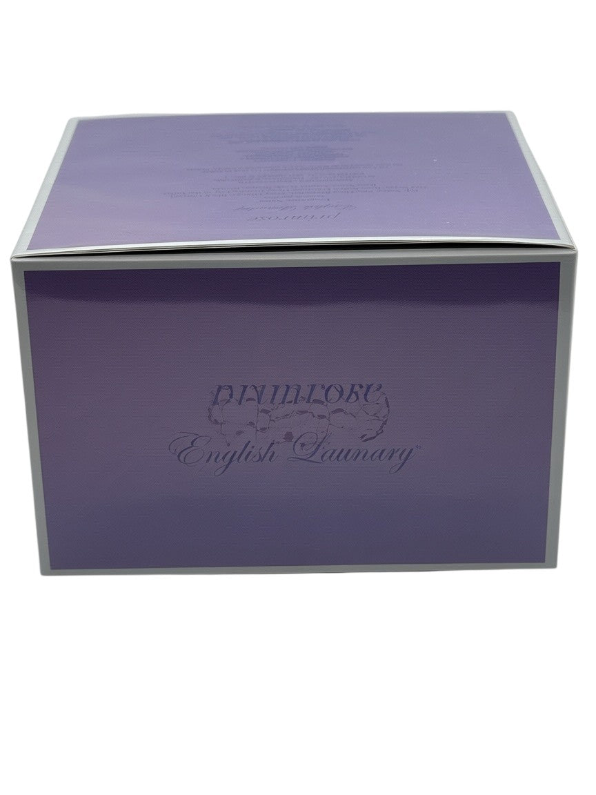 Paradime Enterprise LLC English Laundry Primrose perfume box in purple with elegant branding on a white background
