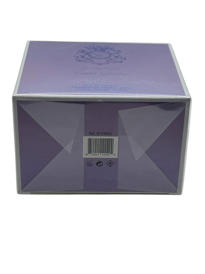 Paradime Enterprise LLC English Laundry Primrose Eau de Parfum 3.4 oz box in light purple with branding and barcode