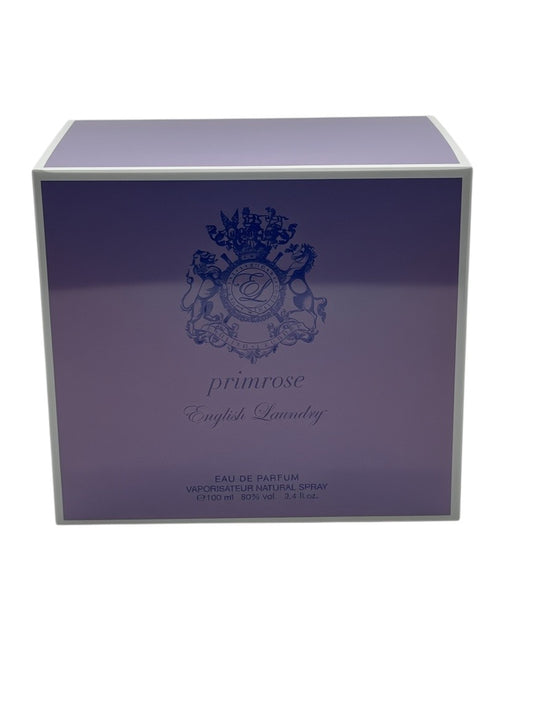 Paradime Enterprise LLC English Laundry Primrose Eau de Parfum 3.4 oz bottle in a purple box with a crest logo.