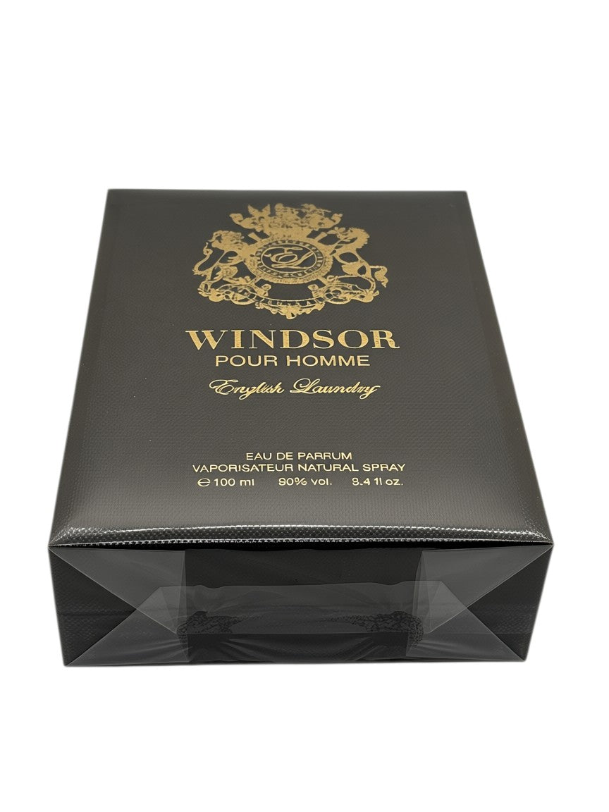 Paradime Enterprise LLC English Laundry Windsor Pour Homme Eau de Parfum 3.4 oz box with gold crest logo