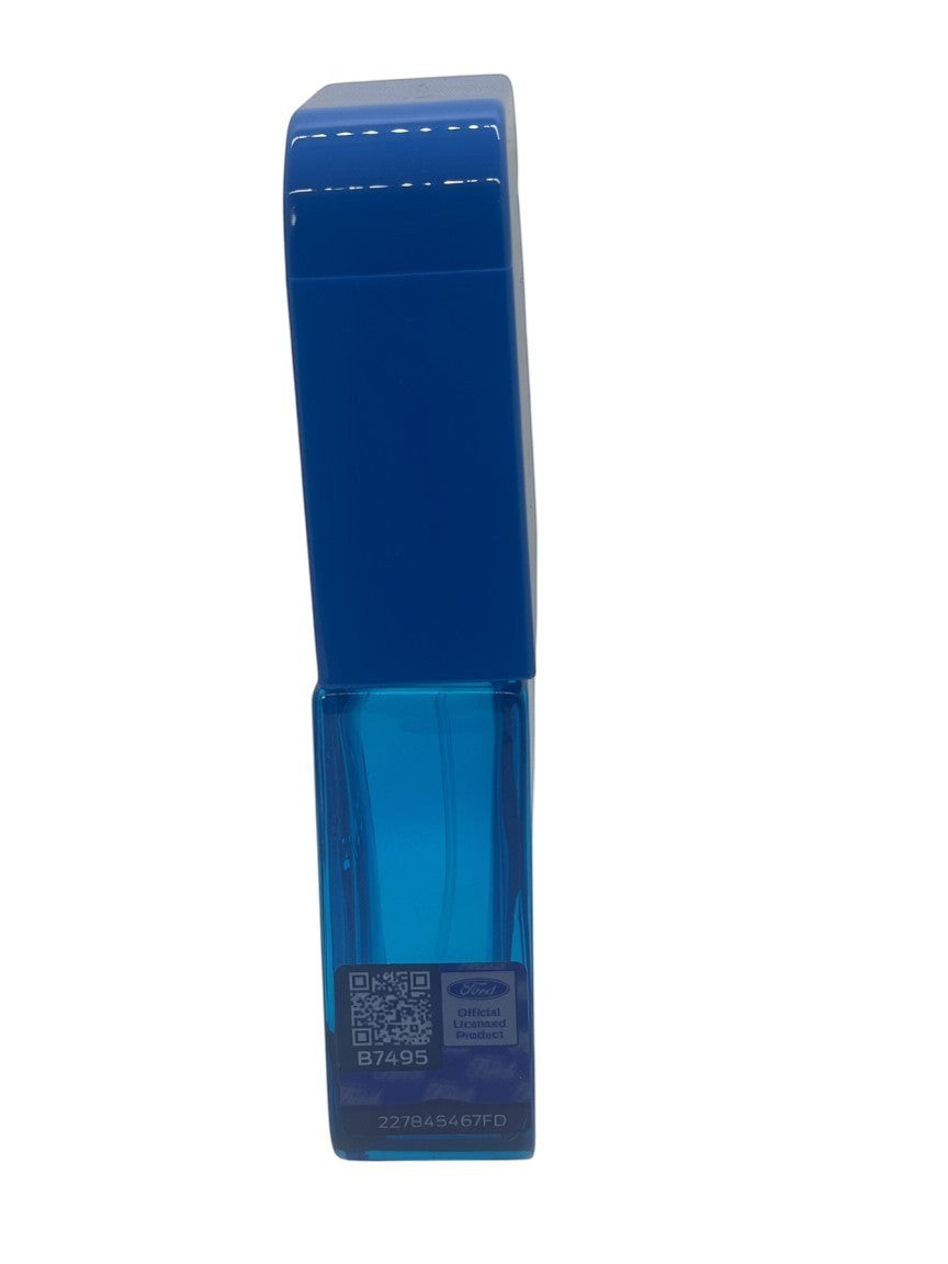 Paradime Enterprise LLC Ford Legacy Falcon 3.4 oz Eau de Toilette in a sleek blue glass bottle, side profile view.