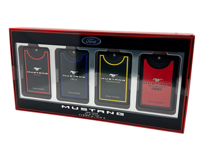 Paradime Enterprise LLC Ford Mustang men's cologne gift set featuring four 20ml eau de toilette spray bottles