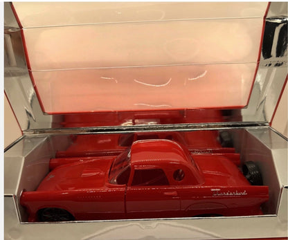 Paradime Enterprise LLC Ford Legacy Thunderbird Eau de Toilette bottle shaped like a classic red Ford Thunderbird car