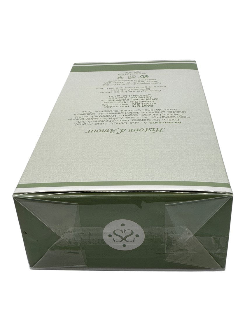 Paradime Enterprise LLC Histoire D'Amour women's eau de toilette perfume box bottom view with ingredient list