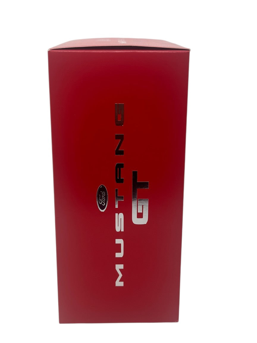 Paradime Enterprise LLC Mustang GT fragrance gift set box in red with silver metallic branding