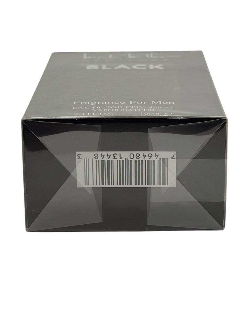 Paradime Enterprise LLC Nicole Miller Black 3.4 oz EDT men's fragrance box bottom view with barcode