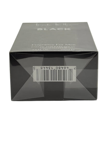 Paradime Enterprise LLC Nicole Miller Black 3.4 oz EDT men's fragrance box bottom view with barcode
