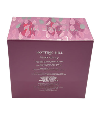 Paradime Enterprise LLC English Laundry Notting Hill Femme perfume box with pink floral pattern and product details