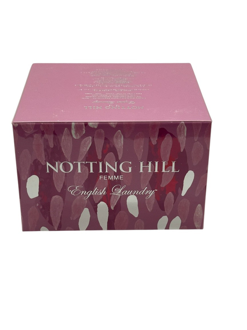 Paradime Enterprise LLC English Laundry Notting Hill Femme perfume box in pink with abstract petal pattern
