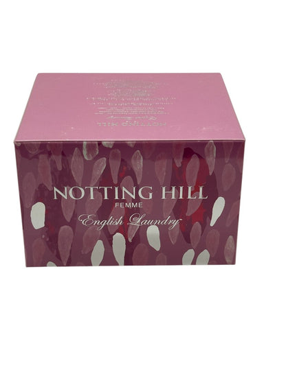 Paradime Enterprise LLC English Laundry Notting Hill Femme perfume box in pink with abstract petal pattern