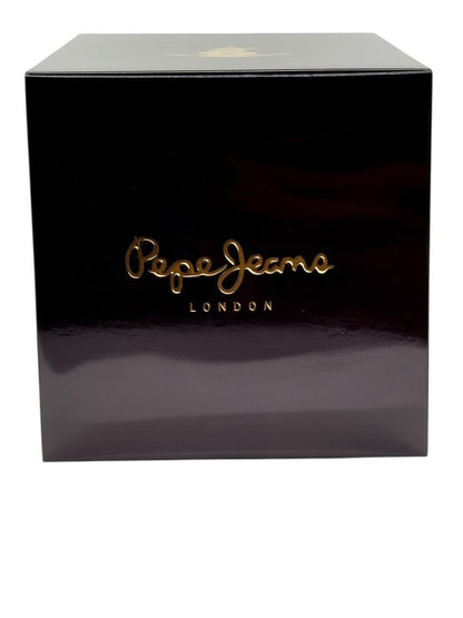 Paradime Enterprise LLC Pepe Jeans London Addictive Indulgence fragrance box in glossy black with gold lettering