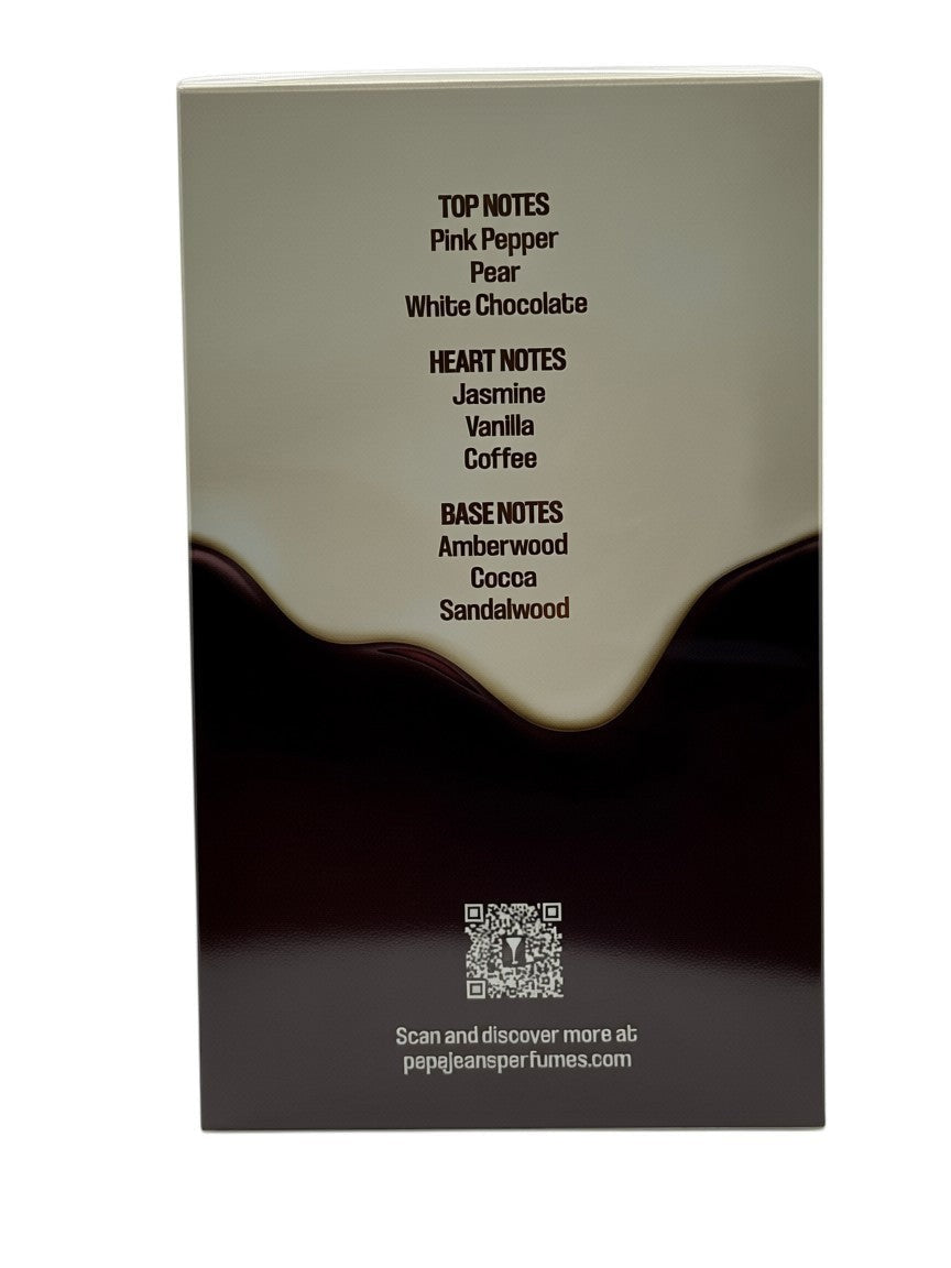 Paradime Enterprise LLC Pepe Jeans London Addictive Indulgence perfume box back showing fragrance notes list