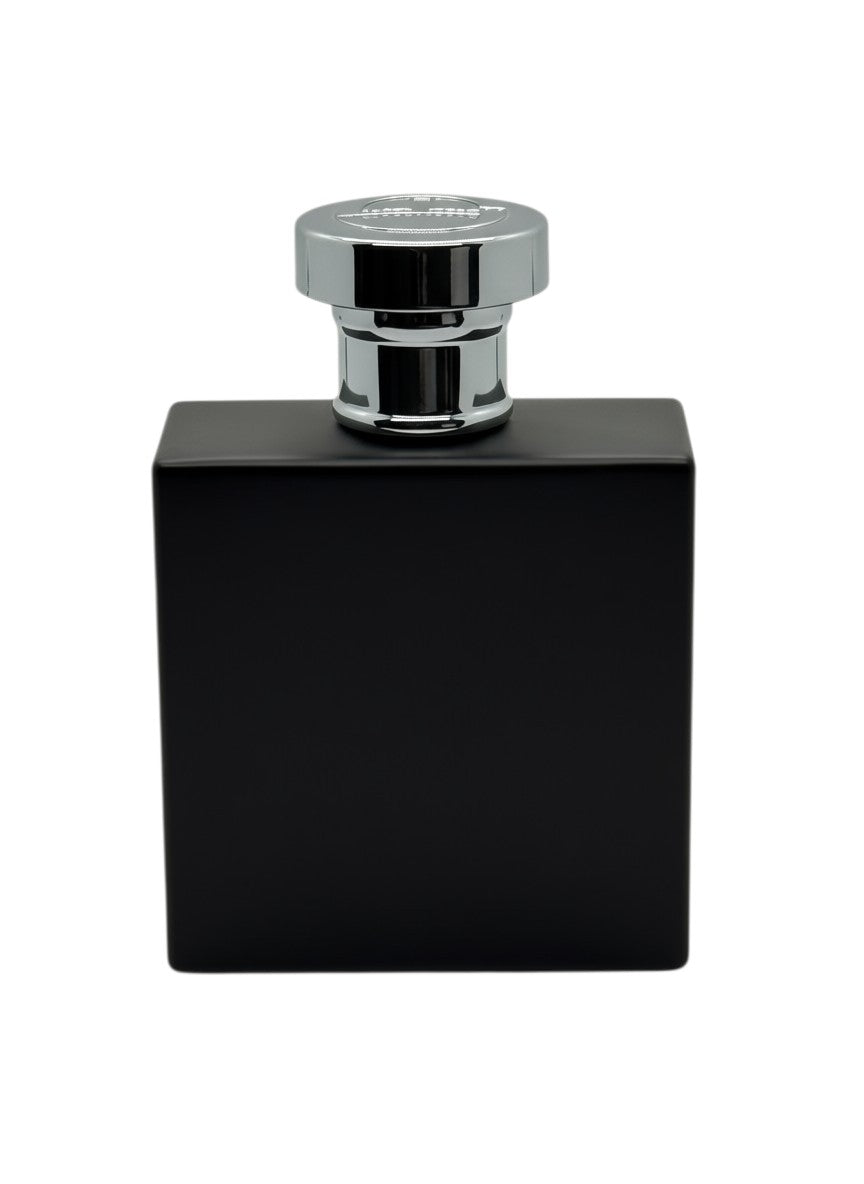 Paradime Enterprise LLC Sergio Tacchini Pure Black eau de toilette in a sleek matte black square bottle with silver cap