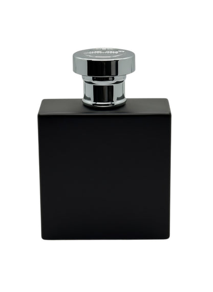 Paradime Enterprise LLC Sergio Tacchini Pure Black eau de toilette in a sleek matte black square bottle with silver cap