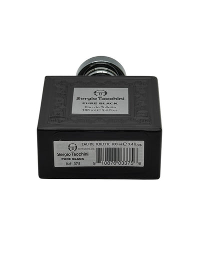 Paradime Enterprise LLC Sergio Tacchini Pure Black eau de toilette 100ml bottle with black glass and silver cap